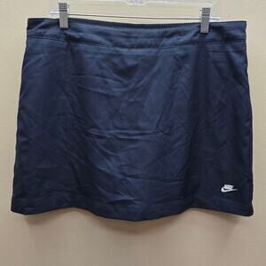 Nike Dri-Fit Women's Golf Tennis Skirt Skort Activewear Navy Blue Size L 12-14